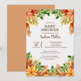 Inbjudningar till Fall Foliage Baby Shower