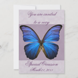 Inbjudningar till Finare Blue Morpho Butterfly