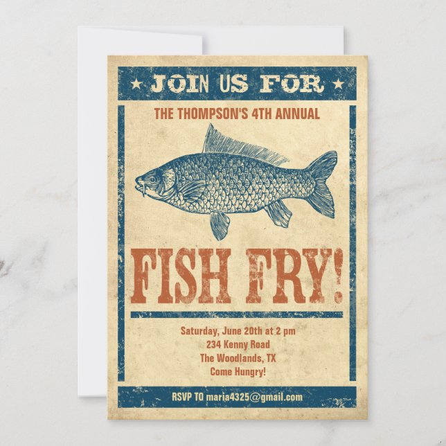 Inbjudningar till fiskfiléer (Framsida)