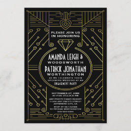 Inbjudningar till Förlovningsfesten Guld i Art Dec