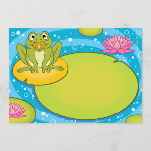 Inbjudningar till Froggy Pond Baby Shower