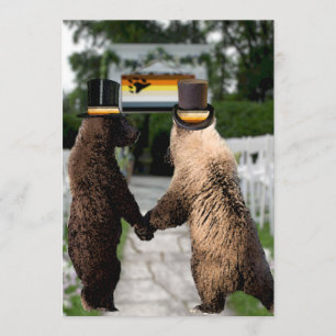 Inbjudningar till Gay Bear Bröllop eller Anpassnin