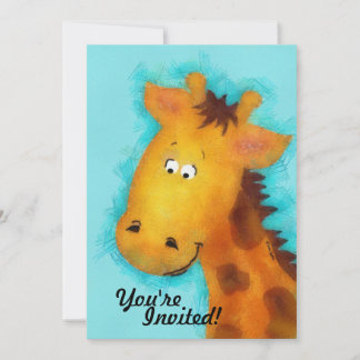 Inbjudningar till Giraffe Party Personlig