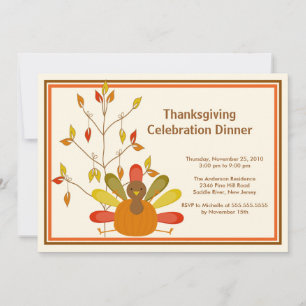 Inbjudningar till Gobble Thanksgiving Turkey