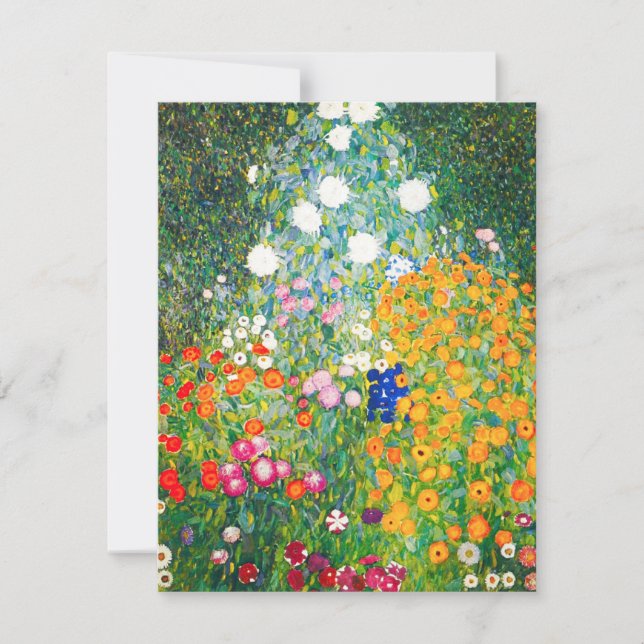Inbjudningar till Gustav Klimt-Blomsterträdgård (Framsida)