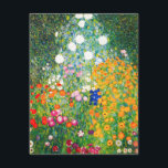 Inbjudningar till Gustav Klimt-Blomsterträdgård<br><div class="desc">Gustav Klimt-Blomsterträdgårdens inbjudningar. Oljemålning om duk från 1907. Blomsterträdgården är en av Klimts mest berömd landskapspapper. Sommaren färger har gått igenom detta arbete med en vacker blandning av orange,  rött,  lila,  blått,  rosa och vita blommar. En underbarare gåva till fläkt av Gustav Klimt,  art nouveau,  österrikisk symbol och blommigt.</div>