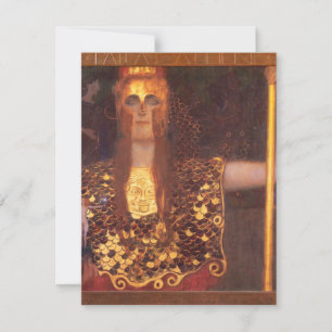Inbjudningar till Gustav Klimt Minerva Pallas Athe