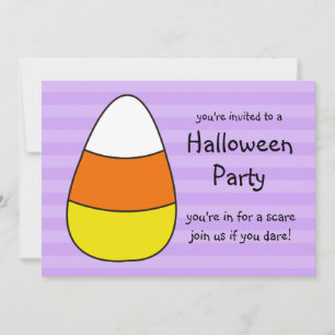 Inbjudningar till Halloween fest Giant Candy corn