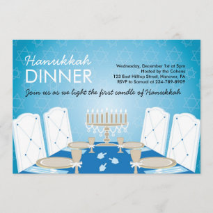 Inbjudningar till Hanukkkah-partiet