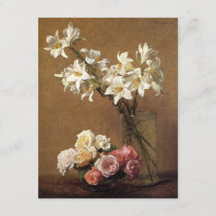 Inbjudningar till Henri Fantin-Latour Rosor och Li