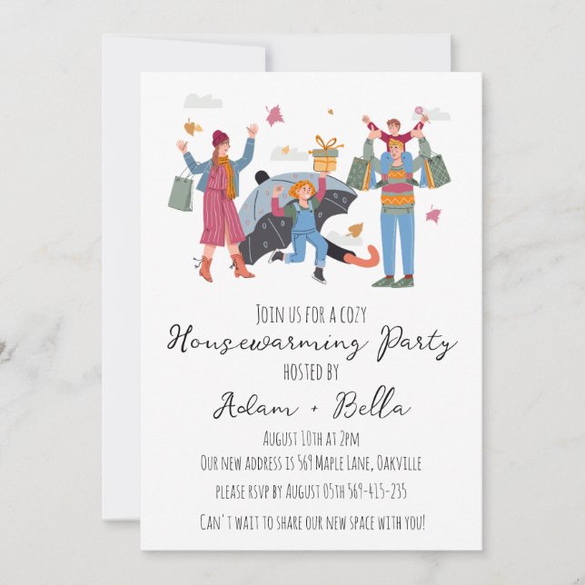 Inbjudningar till hösthöstfall för uppvärmning (Framsida)