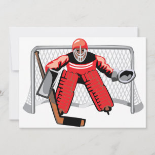 Inbjudningar till ishockey Goalie