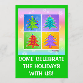 Inbjudningar till julfest - Packa julklapp Tr