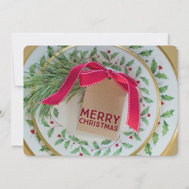 Inbjudningar till julfesten i Tallrikar (Framsida)