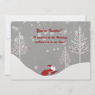 Inbjudningar till Julfesten Winter Scene i Santa T