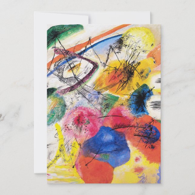 Inbjudningar till Kandinsky Black Linjer (Framsida)