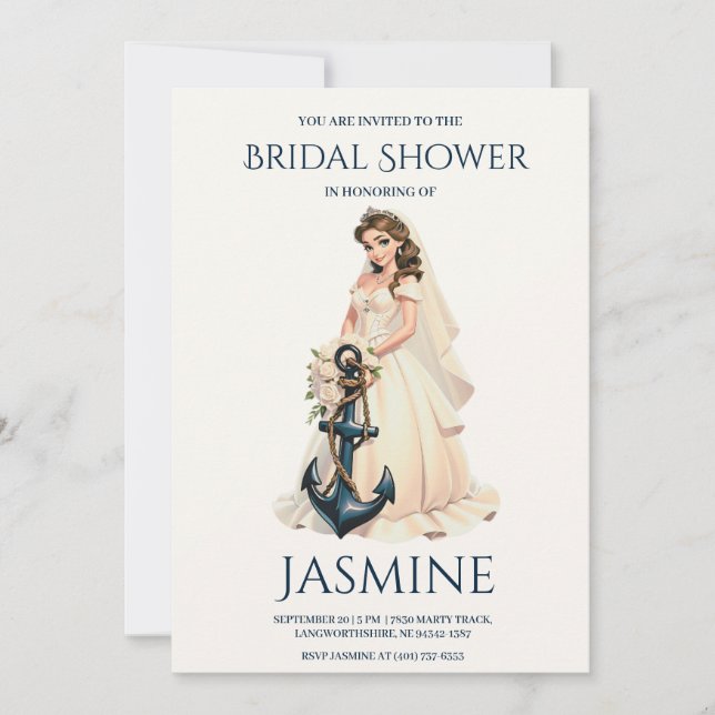 inbjudningar till klassisk ankarpunkt för nautisk  (Framsida)