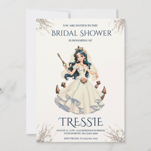 inbjudningar till klassisk ankarpunkt för nautisk  (Framsida)