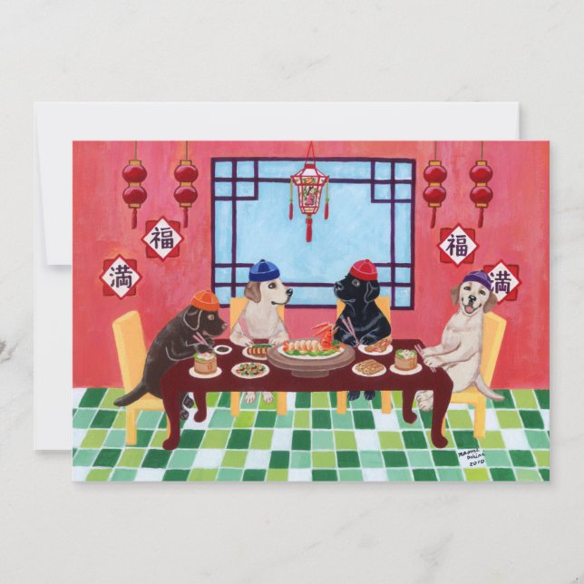 Inbjudningar till Labrador Chinese Restaurant Part (Framsida)