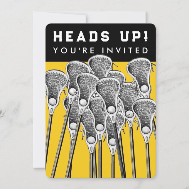 Inbjudningar till Lacrosse-lagets event (Framsida)