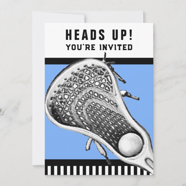 Inbjudningar till Lacrosse-sporter (Framsida)