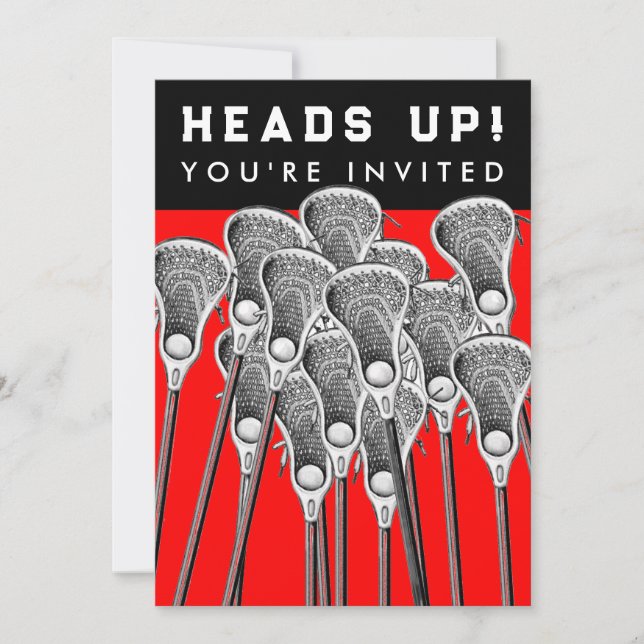 Inbjudningar till Lacrosse Team Event (Framsida)