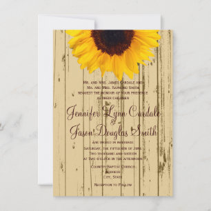 Inbjudningar till Land Solros Barn Rustic Wedding