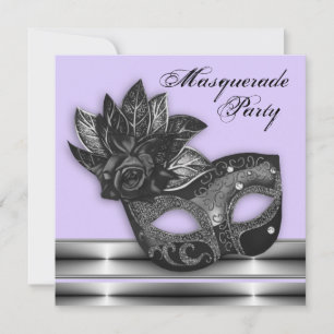 Inbjudningar till Lavender Lila Masquerad Party