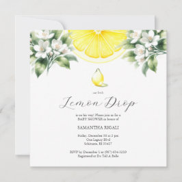 Inbjudningar till Lemon Drop in Baby Shower