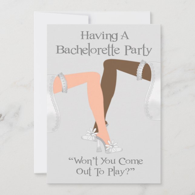 Inbjudningar till Lesbisk Bachelorette Party (Framsida)