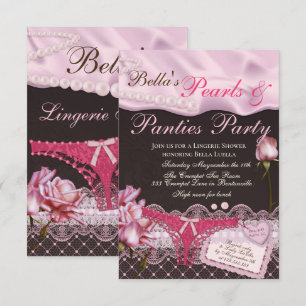 Inbjudningar till Lingerie Shower