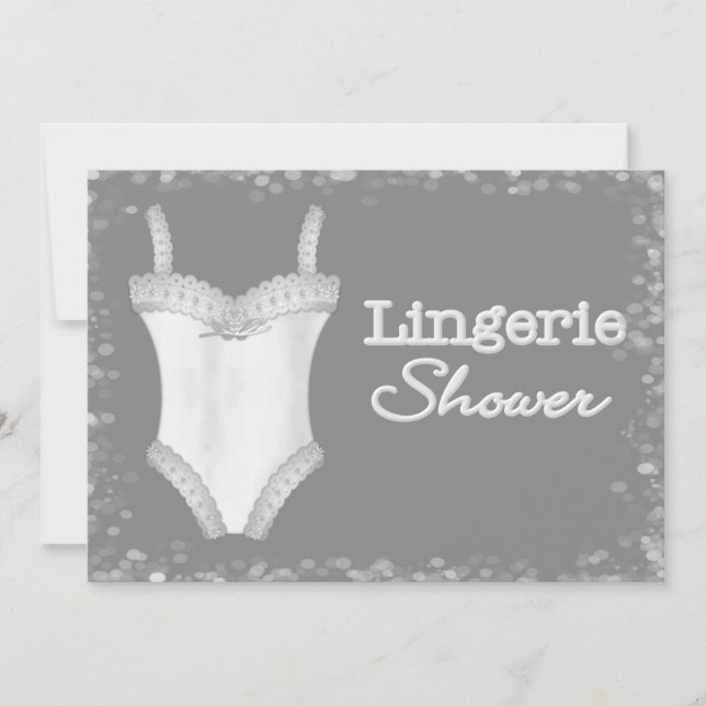 Inbjudningar till Lingerie Shower (Framsida)