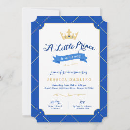 Inbjudningar till Little Prince Baby Shower | Roya