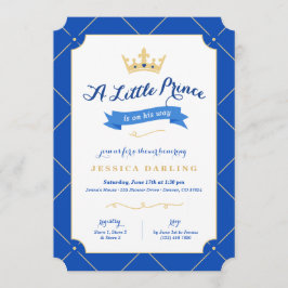 Inbjudningar till Little Prince Baby Shower | Roya