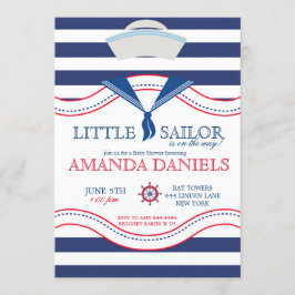 Inbjudningar till Little Sailor Nautical Shower