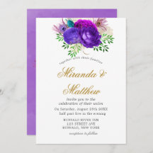 Inbjudningar till lyxfiesta Peacock Glitter bröllo