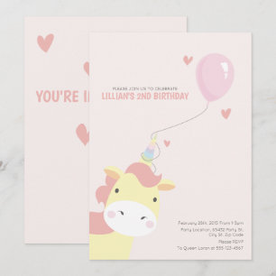 Inbjudningar till Magic Birthday Unicorn