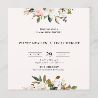 Inbjudningar till Magnolia Blommigt Square