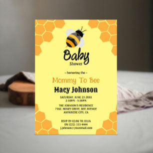 Inbjudningar till mamma till Bee Baby Shower