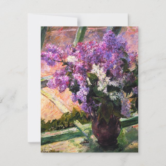 Inbjudningar till Mary Cassatt Lilacs (Framsida)