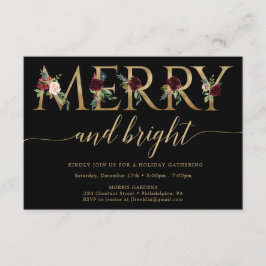 Inbjudningar till Merry- och Bright Guld julfest