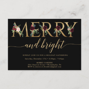 Inbjudningar till Merry- och Bright Guld julfest