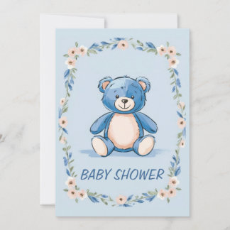 Inbjudningar till minimalistisk babydusch i leksak