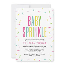 Inbjudningar till Modern Sprinkle Shower Baby