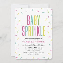 Inbjudningar till Modern Sprinkle Shower Baby