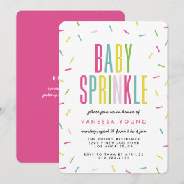 Inbjudningar till Modern Sprinkle Shower Baby