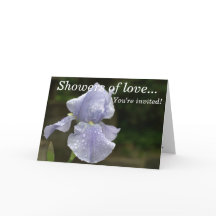 Inbjudningar till möhippa BIue-iris