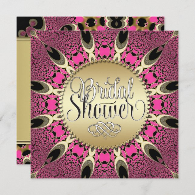 Inbjudningar till Möhippan för Funky av Rosa för p (Fram/baksida)