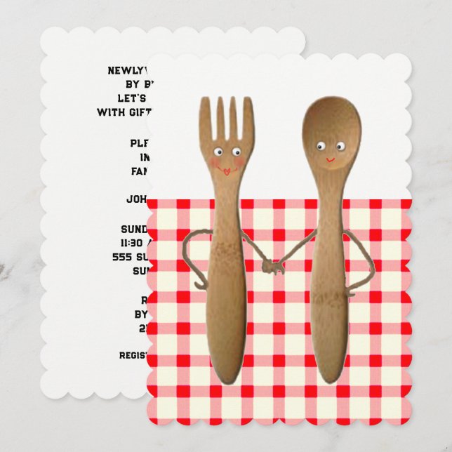 Inbjudningar till Möhippan par (Fram/baksida)