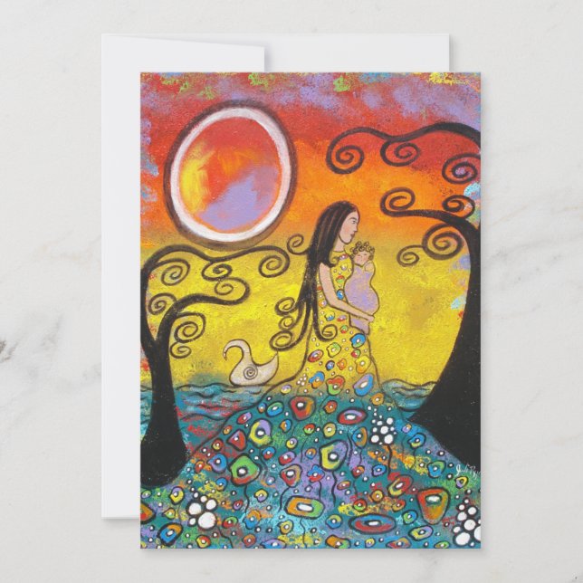 Inbjudningar till Mor/Babykläder (Framsida)